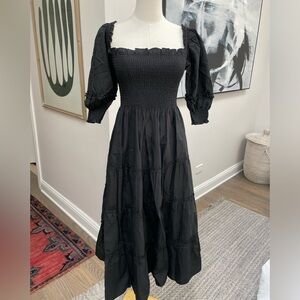 Hill House Nesli Nap Dress - Sz XS - Black Dot